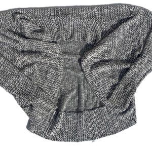 Coco Avante women’s size small grey and white layered knitted cardigan sweater